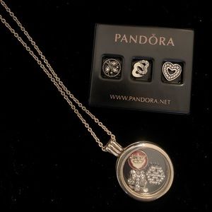 Pandora Necklace Christmas Valentines Day Charms